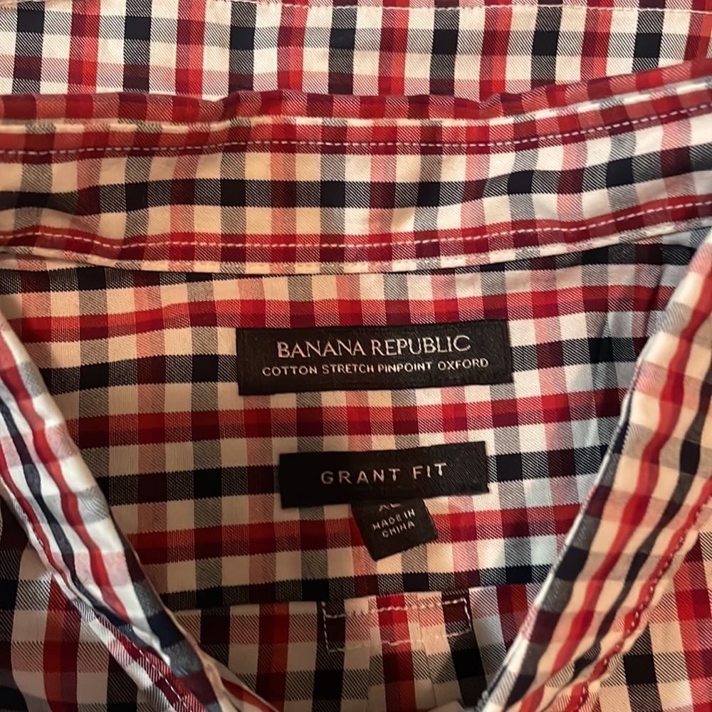 Banana republic NWT XL grant fit shirt 100% cotton